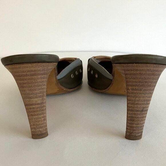 Donald Pliner Leather Shoes - Designer Mules Size 8 - Picture 6 of 8